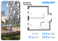 Продажа 1-комнатной квартиры 33,3 м², 22/25 этаж