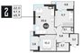 Продажа 2-комнатной квартиры 65,9 м², 14/18 этаж