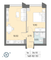 Продажа 1-комнатной квартиры 36,1 м², 30/58 этаж