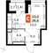 Продажа квартиры-студии 26,8 м², 3/23 этаж