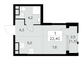 Продажа квартиры со свободной планировкой 22,4 м², 4/30 этаж