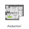 Продажа 1-комнатной квартиры 40,6 м², 2/9 этаж