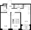 Продажа 2-комнатной квартиры 46,4 м², 3/9 этаж