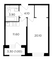 Продажа 1-комнатной квартиры 40,7 м², 3/24 этаж