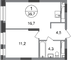 Продажа 1-комнатной квартиры 36,7 м², 7/20 этаж