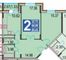 Продажа 2-комнатной квартиры 65,4 м², 6/17 этаж