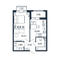 Продажа 1-комнатной квартиры 39,5 м², 2/13 этаж