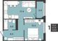 Продажа 1-комнатной квартиры 43,6 м², 2/12 этаж