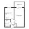 Продажа 1-комнатной квартиры 36,3 м², 2/6 этаж