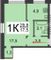 Продажа 1-комнатной квартиры 30 м², 4/5 этаж