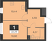 Продажа 1-комнатной квартиры 32,3 м², 12 этаж