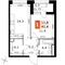 Продажа 1-комнатной квартиры 41,8 м², 11/44 этаж