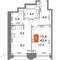 Продажа 2-комнатной квартиры 43,4 м², 9/47 этаж