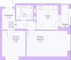 Продажа 2-комнатной квартиры 48,6 м², 20/25 этаж