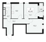 Продажа квартиры со свободной планировкой 45,4 м², 21/30 этаж