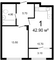 Продажа 1-комнатной квартиры 42,9 м², 1/10 этаж