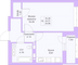 Продажа 1-комнатной квартиры 36 м², 21/25 этаж