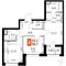 Продажа 2-комнатной квартиры 56,6 м², 43/44 этаж