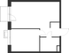 Продажа 1-комнатной квартиры 39,3 м², 5/17 этаж