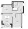 Продажа квартиры со свободной планировкой 46,8 м², 28/30 этаж
