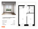 Продажа 1-комнатной квартиры 34,6 м², 31/53 этаж