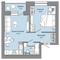 Продажа 2-комнатной квартиры 42 м², 5/8 этаж