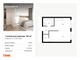 Продажа 1-комнатной квартиры 32,1 м², 32/33 этаж