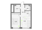 Продажа 1-комнатной квартиры 40,3 м², 49/55 этаж