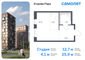 Продажа квартиры-студии 25,9 м², 8/12 этаж