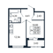 Продажа 1-комнатной квартиры 34,6 м², 10/12 этаж