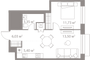 Продажа 1-комнатной квартиры 40 м², 3/13 этаж