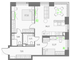 Продажа 2-комнатной квартиры 73,8 м², 16/57 этаж