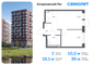 Продажа 1-комнатной квартиры 36 м², 12/12 этаж