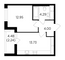 Продажа 1-комнатной квартиры 37,2 м², 24/25 этаж