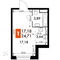 Продажа 1-комнатной квартиры 24,7 м², 13/15 этаж