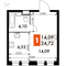 Продажа квартиры-студии 24,7 м², 9/15 этаж