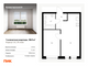 Продажа 1-комнатной квартиры 38,6 м², 31/32 этаж