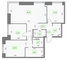 Продажа 3-комнатной квартиры 101,4 м², 40/57 этаж