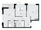 Продажа квартиры со свободной планировкой 52,8 м², 5/18 этаж