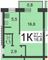 Продажа 1-комнатной квартиры 26,7 м², 4/5 этаж