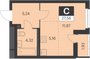 Продажа квартиры-студии 27,6 м², 15 этаж