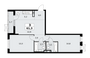 Продажа квартиры со свободной планировкой 61,3 м², 7/16 этаж