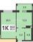 Продажа 1-комнатной квартиры 41 м², 14/16 этаж