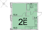 Продажа 1-комнатной квартиры 37,3 м², 25 этаж