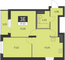 Продажа 2-комнатной квартиры 50 м², 31 этаж