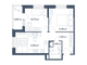 Продажа 2-комнатной квартиры 49,6 м², 17/25 этаж