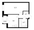 Продажа 1-комнатной квартиры 35,4 м², 6/22 этаж