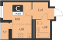 Продажа квартиры-студии 23,7 м², 22 этаж