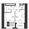 Продажа 1-комнатной квартиры 37,2 м², 16/47 этаж