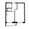 Продажа 1-комнатной квартиры 35,1 м², 3/16 этаж
